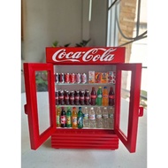 Miniature Refrigerator It Is A Model Of Tiny Red Coke Freezer. In Soft Drink Dispenser Fanta Beer Mi