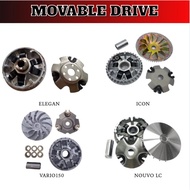 V100 VS125 ELEGAN KARISMA VARIO150 ICON MOVABLE DRIVE SET FRONT PULLEY [READY STOCK]