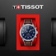 TISSOT T116.617.16.042.00 T1166171604200 Men's Analog Watch CHRONO XL VINTAGE Quartz 45mm Leather Bl