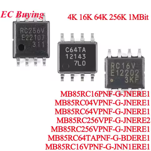 MB85RC16V MB85RC64TA MB85RC256V MB85RC04V MB85RC16 MB85RC64V MB85RC1MT RC256V 4K 16K 64K 256K 1M I2C