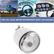 52mm Level Gauge 0-190Ohm Switchable 240-33Ohm Oil Level Meter Waterproof Boat Car Gauges with Alarm