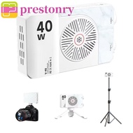 PRESTONRY Mini LED Video Lamp, 4400mAh Battery CRI/TLCI 90+ RGB LED Camera Light, Multi-functional 4