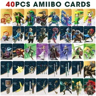 New 40 Pcs/Set Mini card The Legend of Zelda Tears of the Kingdom Switch Amiibo NFC Linkage Card Game Collection Cards