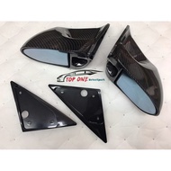 Ganador Carbon Fibre Look Side Mirror Proton Wira Waja Satria Putra Gen2 Persona Arena Mitsubishi Evo 3