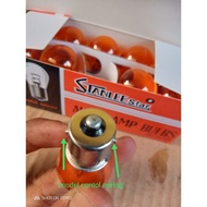 12VOLT 1 foot cent bulb, BIG ORANGE UNIVERSAL slanted pentol model