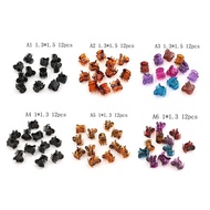 AN.MART 12pcs Small Plastic Black Hair Clips Claws Clamps AM