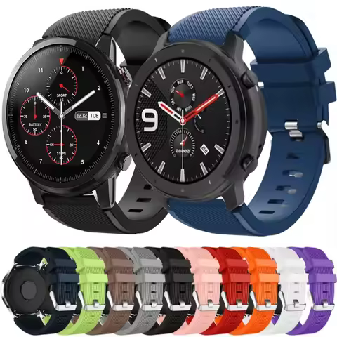 22mm Silicone Band For Samsung Watch 3/Gear S3 Frontier/Huawei Watch 3/3 Pro/GT/2 Sports Wristband F