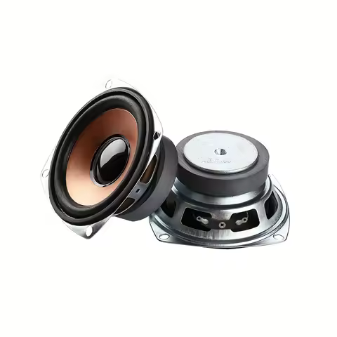 2 Pcs/lot 3 Inch Subwoofer Speaker Square 4 Ohm 10W 50 Core Magnetic Bronze Basin Midrange Woofer DI