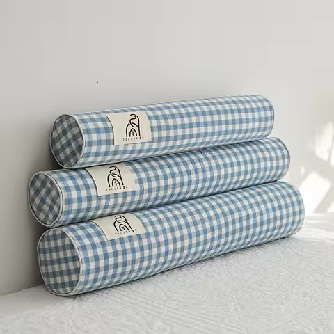 1pc Cervical Neck Roll Latex Pillow Bolster Pillow for Bed Support Column Memory Foam Pillows for Be