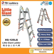 TD [ XG-125LG ] Heavy Duty Aluminium Little Giant Ladder/Telescopic Ladder/Multi-Function Ladder