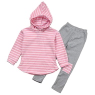 Toddler Girl Fall Outfits Striped Hoodie Pants 2PCS Sweatsuit Set Kids Baby Winter Clothes Jogging S