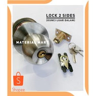 Round Door Lock | Bathroom Lock | Discount Toilet Door Handle