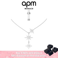Hot-selling APM Jewelry(With Box) High Quality Luxury Holiday Love Gift Three-Star Necklace – Silver
