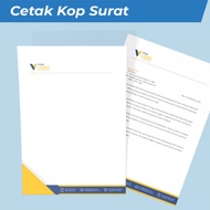 CETAK KOP SURAT UKURAN A4/F4 1 RIM ( 500 LEMBAR ) UNTUK DINAS, PERUSAHAAN,SEKOLAH, DLL