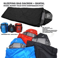 AIMPRO Sleeping bag dacron tebal dan hangat waterproof bonus bantal - SB DACRON MODEL TIKAR BANTAL A