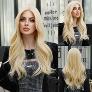 TSE วิกผมสังเคราะห์สำหรับผู้หญิงส่วนกลางสีบลอนด์อ่อนวิกถักสีทอง13*1สีบลอนด์วิกผมคอสเพลย์ SZ5053-1