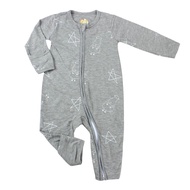 Baa Baa Sheepz Romper Zip Big Star & Sheepz Grey