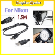USB PC Sync Data Cable for Nikon D3300 D3200 D5000 D5100 D5200 D5300 D5500 D7100 D7200 D750