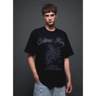 Hakii เสื้อยืด คอกลม สีดำ Heavy Cotton 100% Oversized Black T-Shirt