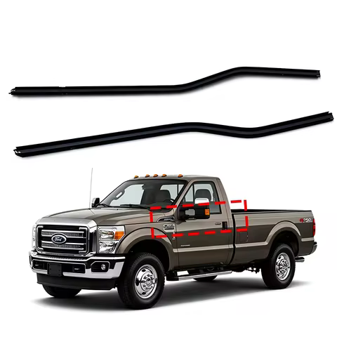 Outer Window Belt Molding Weatherstrip Car Window Sweep Seal Trim For Ford F-250 F-350 F-450 F-550 2