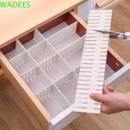 WADEES Drawer Divider Plastic Foldable Space-Saving DIY Combination Drawer Organizer