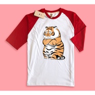 Cute Fat Tiger Raglan T-Shirt Chinese New Year Tiger