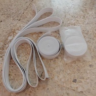 25mm × 5 yard white elastic cord