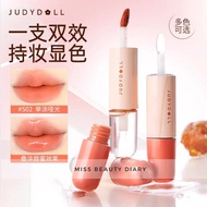 【ReadyStock】橘朵双头唇釉哑光口红亮面口红Judydoll double ended Lipstick Lipgloss Long Lastiong Glossy Makeup Liquid