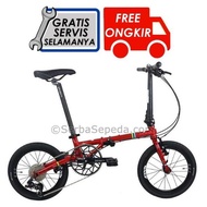 Fnhon Gust V-Brake Sepeda Lipat 16 Inci