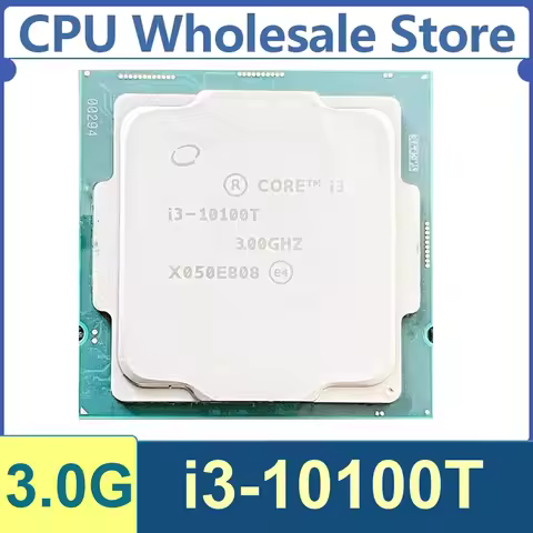 Intel Core I3-10100T 4 Core 8 Thread 3.0GHz 35W 6MB Cache 14nm Comet Lake-S DDR4-2666 MHz SRH41 LGA1