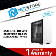 DEEPCOOL MACUBE 110 WH mATX TG CASING - WHITE - DP-GS-MATX-MACUBE110-WH