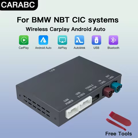 CARABC For BMW Wireless CarPlay NBT CIC System 1 2 3 4 5 6 7 Series X1 X3 X4 X5 X6 MINI F56 F15 F16 