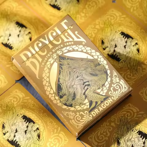 Bicycle Gold Dragon Playing Cards Deck Collection Poker Card Games Magic Tricks for Magician
