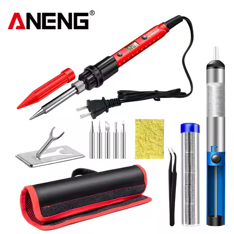 ANENG Electric Soldering Iron SL105 Digital Display Adjustable Temperature SL104 Adjustment Knob US/