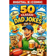 50 Classic Dad Jokes Vol.2 | Digital E-Comic PDF | 6-Panel Cartoon Edition