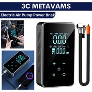 2IN1 Air Pump Power Bank Electric Air Pump Portable Wired/Wireless Digital Touch Air Compressor For Car Motorcycle Bike