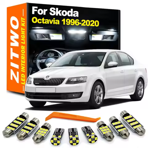 ZITWO LED Interior Light Bulb Kit For Skoda Octavia MK1 MK2 MK3 I II III A5 A7 1U 1U2 1U5 1Z 1Z3 1Z5