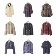 Vintage Plaid Women's Top Jacket with Japanese Design - Z25