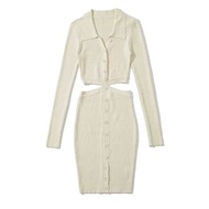 New Collection -  Leona Midi Dress เดรสยาวเว้าเอว