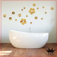 3D Cartoon Small Flower Acrylic Mirror-surface Wall Stickers Bedroom Bathroom Waterproof Stickers Self-adhesive Wall Stickers