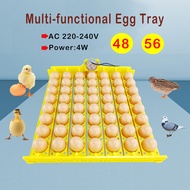 220V Egg Tray for Incubator Hatchery 48/56 Capacity Egg Incuabtor Turner Tray for Chicken Duck Pigeon
