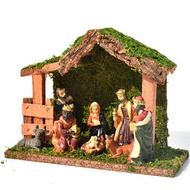 耶穌誕生馬槽擺件人物房子節日宗教裝飾品耶穌聖誕擺件