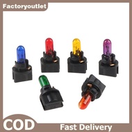 FCMY 10PCS T5.5 Led Bulb W1.2WCar Interior Lights Dashboard Heating Indicator Wedge Auto Instrument 