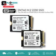 Western Digital 1 TB/ 2 TB NVME m.2 2230 SN740 SSD for STEAMDECKS,ROG ALLY,Ayaneo