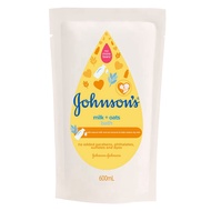 Johnson's Baby Bath Milk + Oats 600ml Refill (Exp: 01/2027)