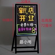 Papan iklan pendarfluor, papan hitam kecil, papan hitam elektronik bercahaya untuk gerai komersial, 