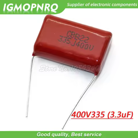10PCS 400V335J 3.3uF Pitch 25mm 400V 335 3300nf CBB 400V335J-P25 Polypropylene film capacitor