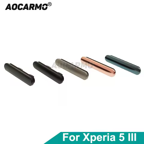 Aocarmo For Sony Xperia 5 III / X5iii XQ-BQ52 BQ72 SO-53B SIM Tray Slot Cover Waterproof Plug Black 