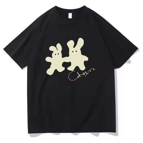 Clairo Merch Charm Bunny T Shirt 2025 Fashion Men/women Clothing Harajuku Summer Tops Vintage Unisex