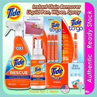 Tide To Go Instant Stain Remover Pen or 10 Wipes per Box - USA Products